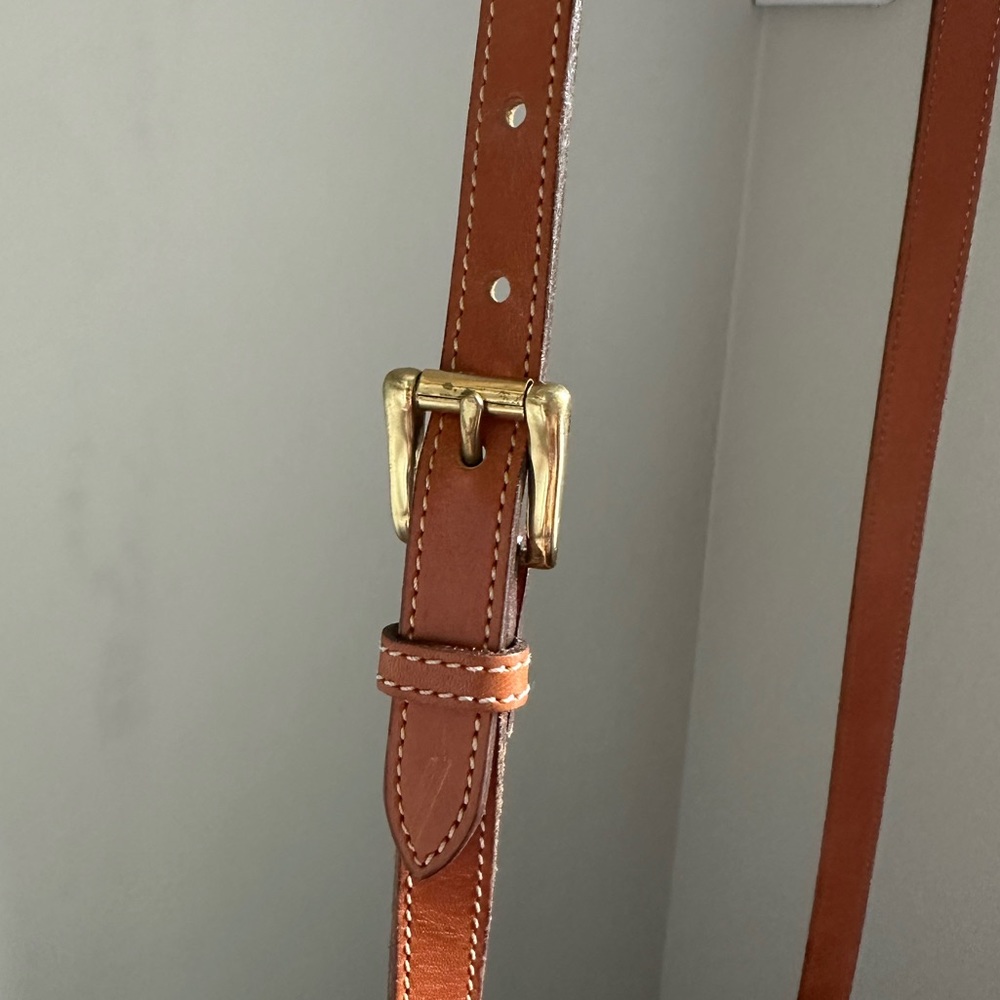VTG 90s Rare Dooney & Bourke Crossbody Black and Brown Bag - Picture 2 of 3